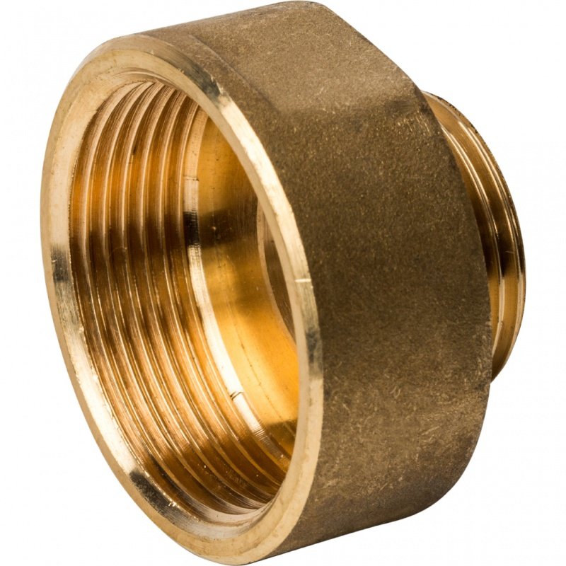 Переходник редукционный ВН 1"1/2 x 1" латунь STOUT