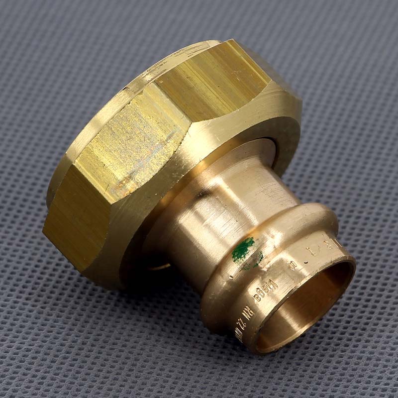 Муфта пресс-В с накидной гайкой и плоским уплотнением 22x1'1/4 Sanpress VIEGA