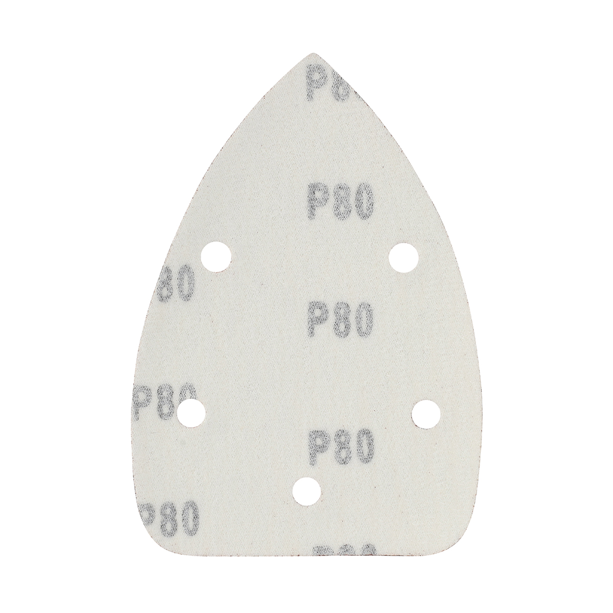 Треугольник шлифовальный на липучке 140*140*80 мм, р80, набор 5 шт. (1/100) "patriot" 820010202