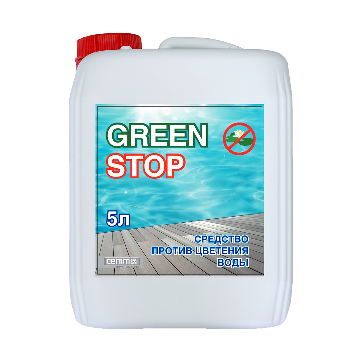 Средство против цветения воды "green stop"  5 л (1/128) "cemmix"