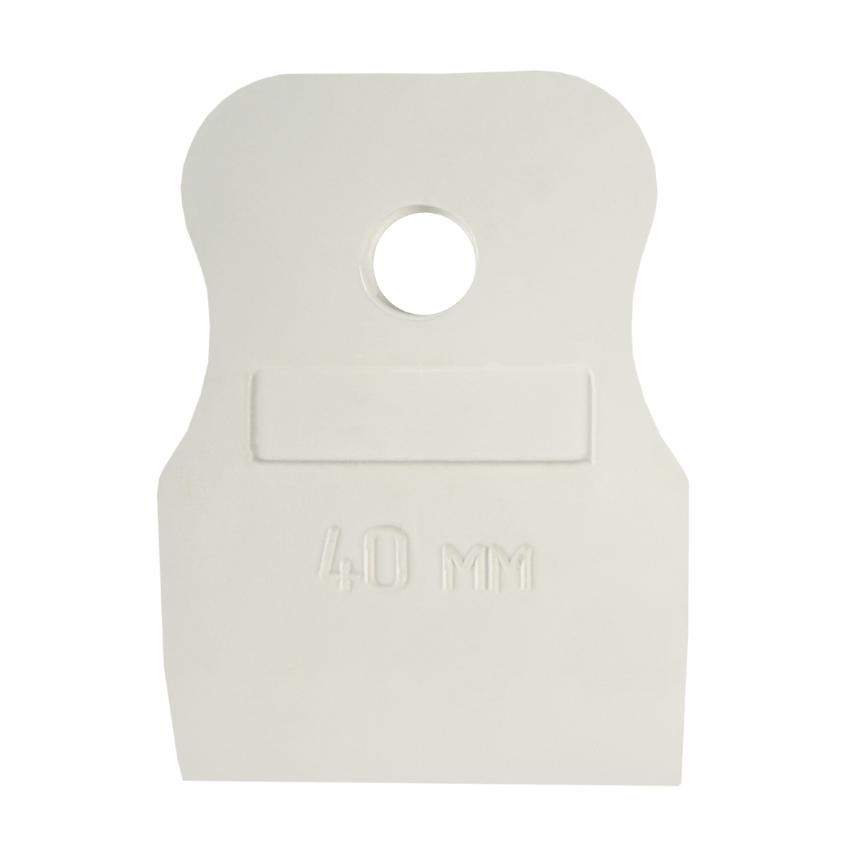 Шпатель резиновый белый  40 мм (5/600) "кедр"  139-0001