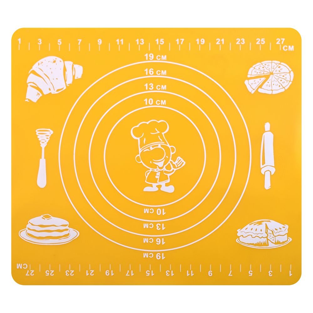 Коврик кулинарный силикон. (с разметкой) 29*26 см (6/72) "мультидом" dh80-134