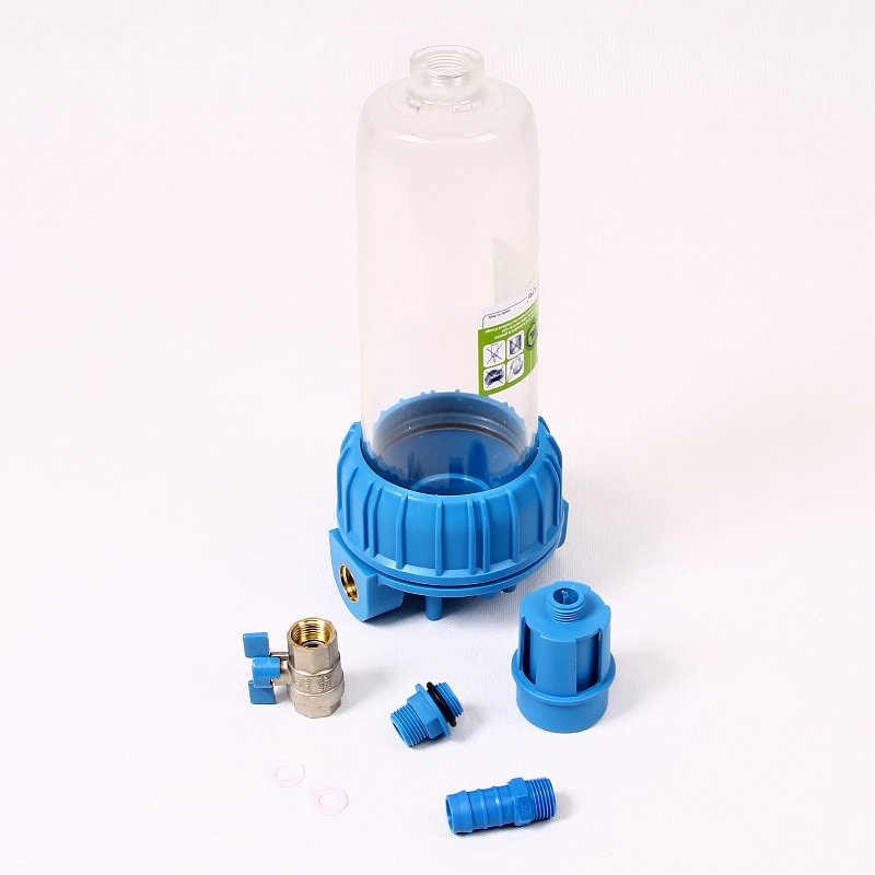 Колба для фильтра PLUS S 3P 10" ATLAS FILTRI 1" с дренажным краном