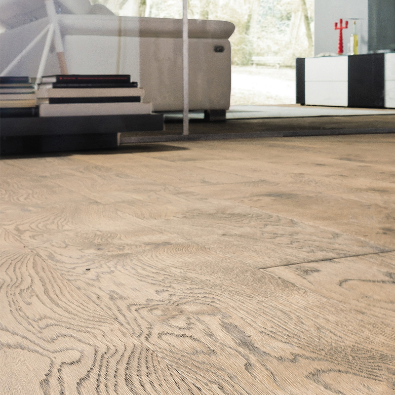 Паркетная доска Haro Series 4000 (5G) 530795 Дуб Табако Серый брашированный однополосный 4V2200 x 180 x 13.5мм