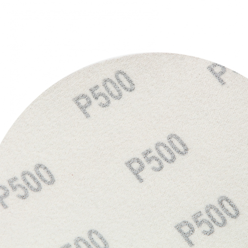 Круг абразивный на ворсовой подложке под "липучку", P 500, 150 мм, 5 шт Matrix (73896)