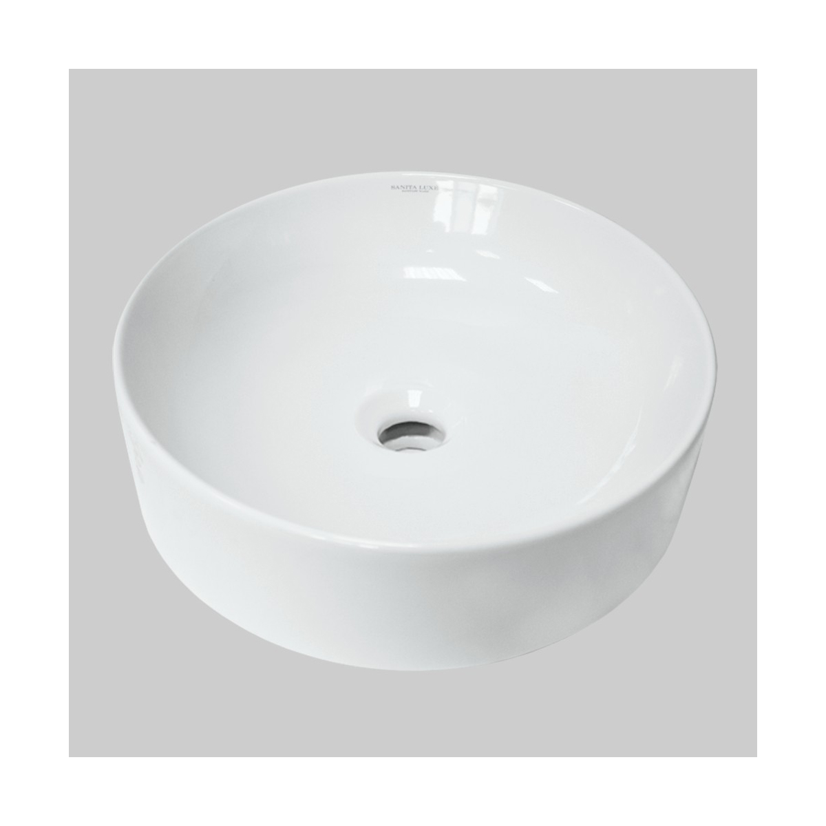 Раковина накладная "best slim" уп белая "sanita luxe"  wb.ct/best/40-n.slim/wht.g/s1