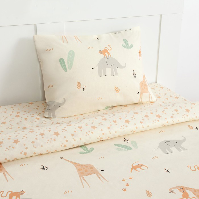 Постельное белье "этель" сафари 1,5 сп. (бязь) (1/7) 4855281
