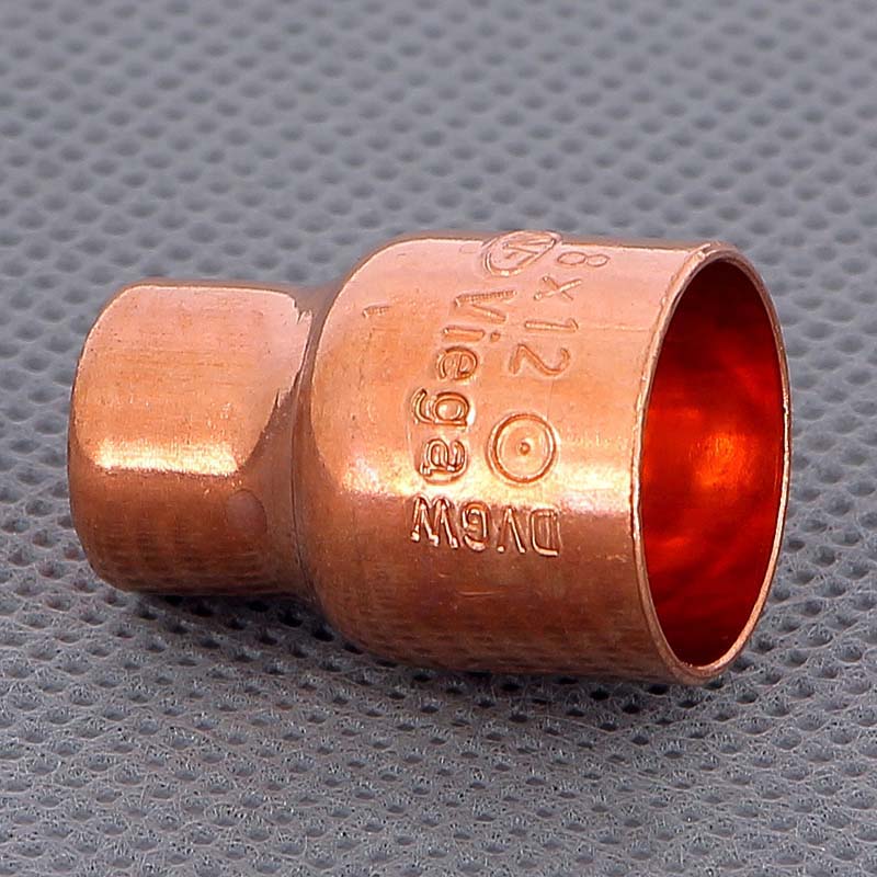 Муфта переходная двухраструбная 18 х 12 мм VIEGA пайка медная