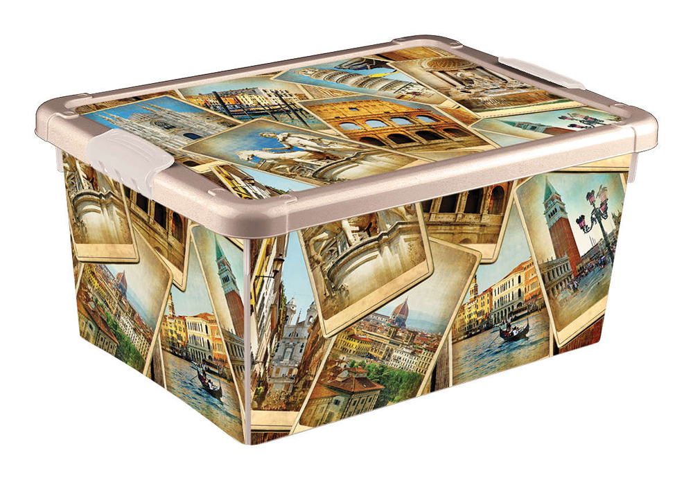 Ящик универс. с аппликацией 335*240*155 мм (1/10) "бытпласт"