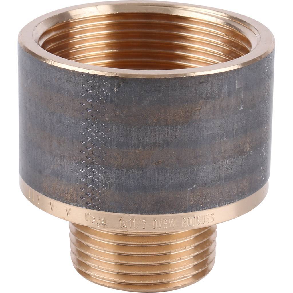 Переходник круглый резьбовой 1" х 1"1/2 ВН бронза VIEGA (650858)