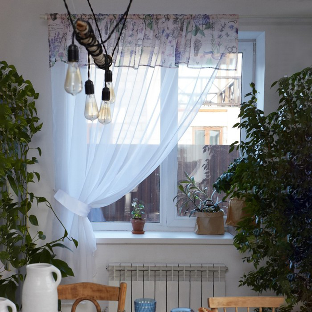 Тюль с подхватом и ламбрекеном "магия прованса" 250*200 см, вуаль (1) "этель" 4665412