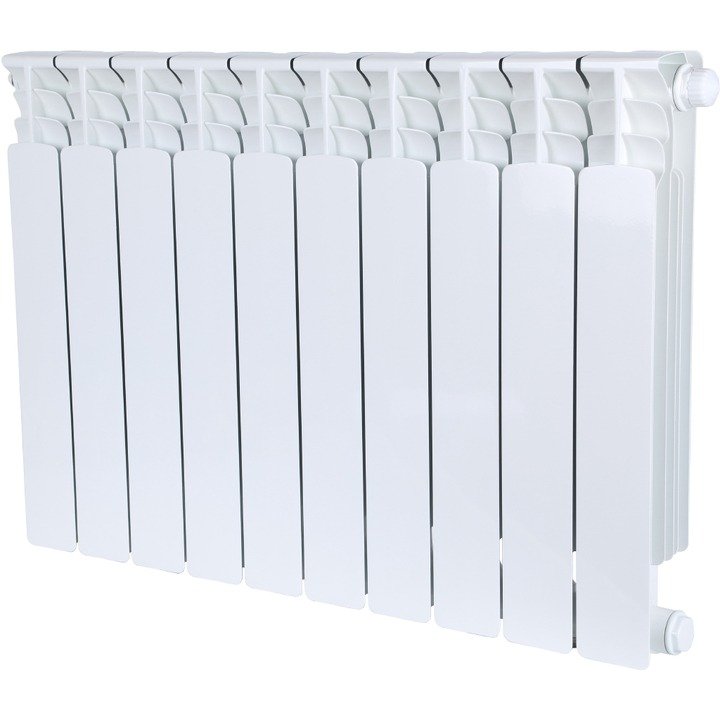 Радиатор STOUT Space 500 мм 10 секций, биметал. (нижнее правое подключение) на 16,6 кв.м.