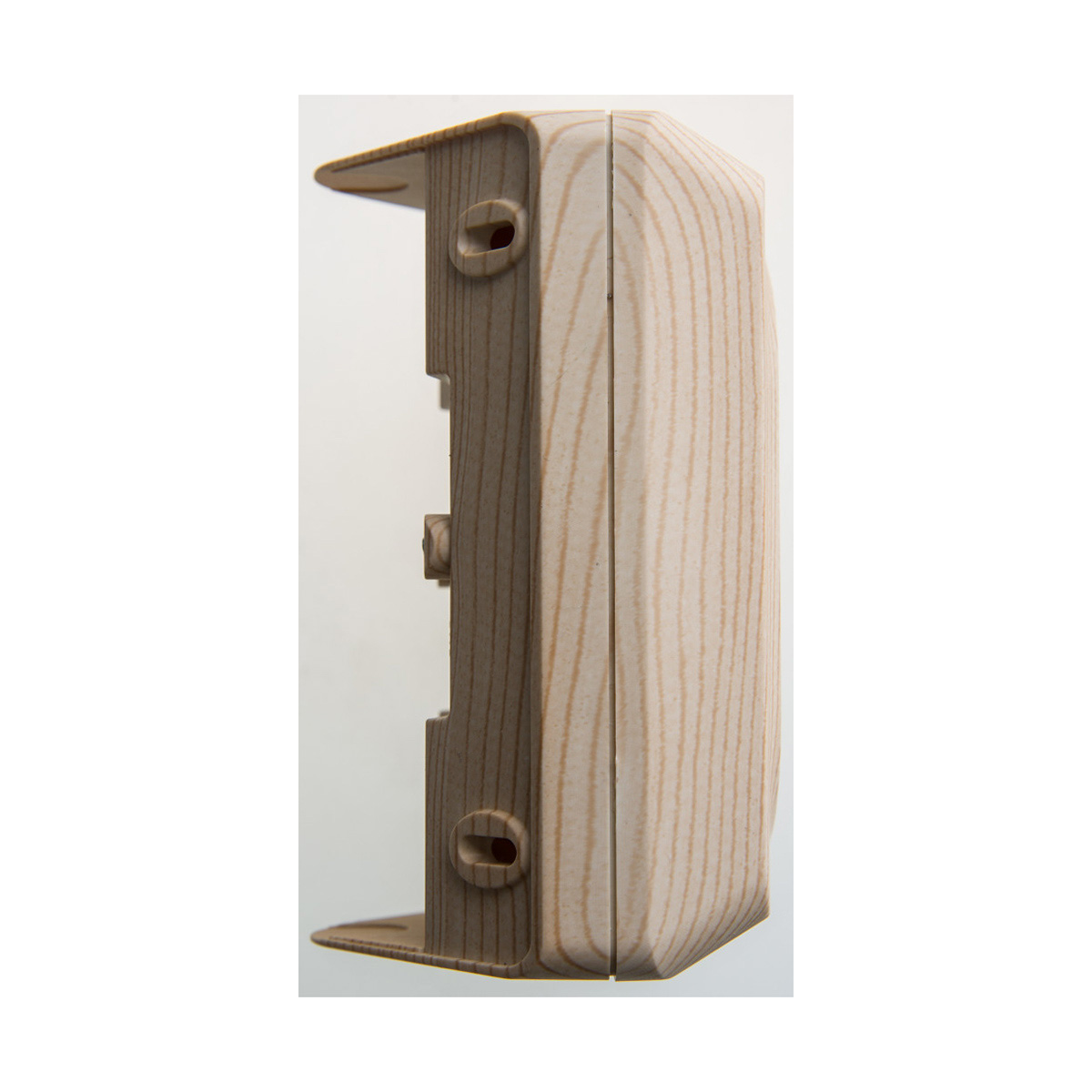 Розетка открыт. уст. "этюд" угловая 2-х местн. с заземл, с шторками 16а, сосна (1/8/64) "schneider"