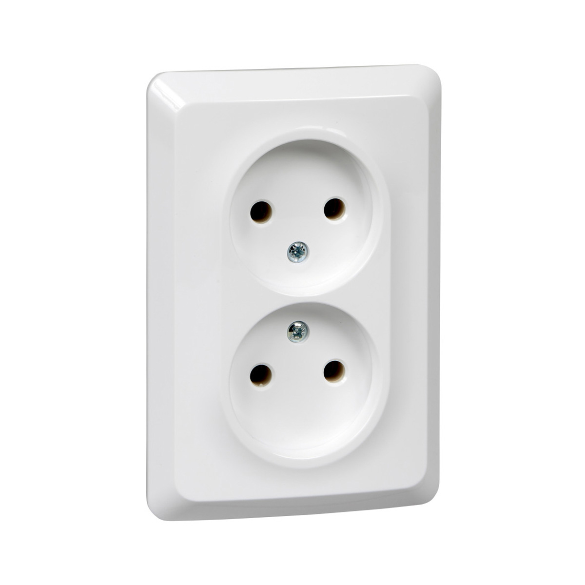 Розетка "этюд" 2-х местн. 16а, белый (1/12/72) "schneider"