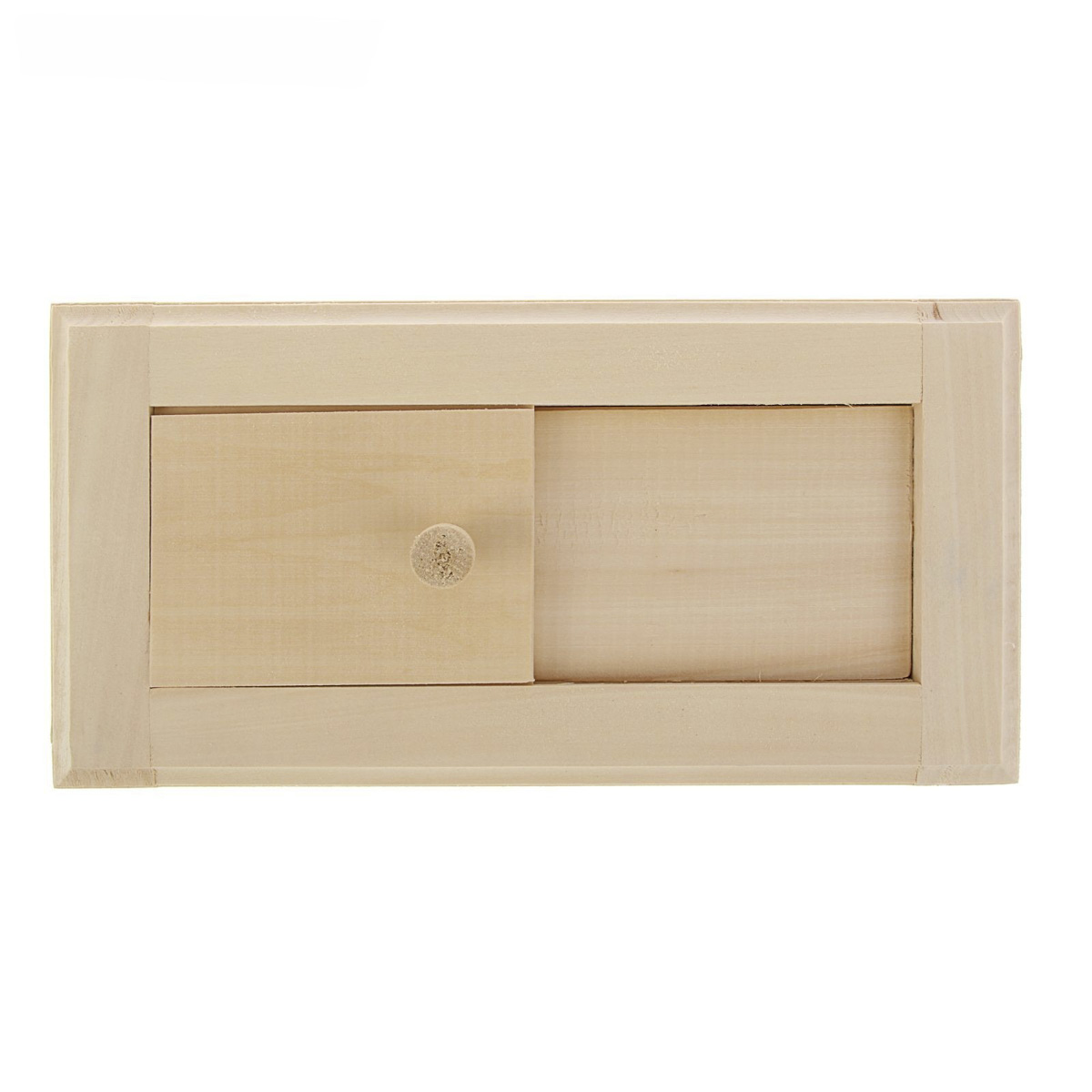 Крышка вентиляционная с задвижкой 30*12 см, липа (1/50) "добропаровъ" 1311770