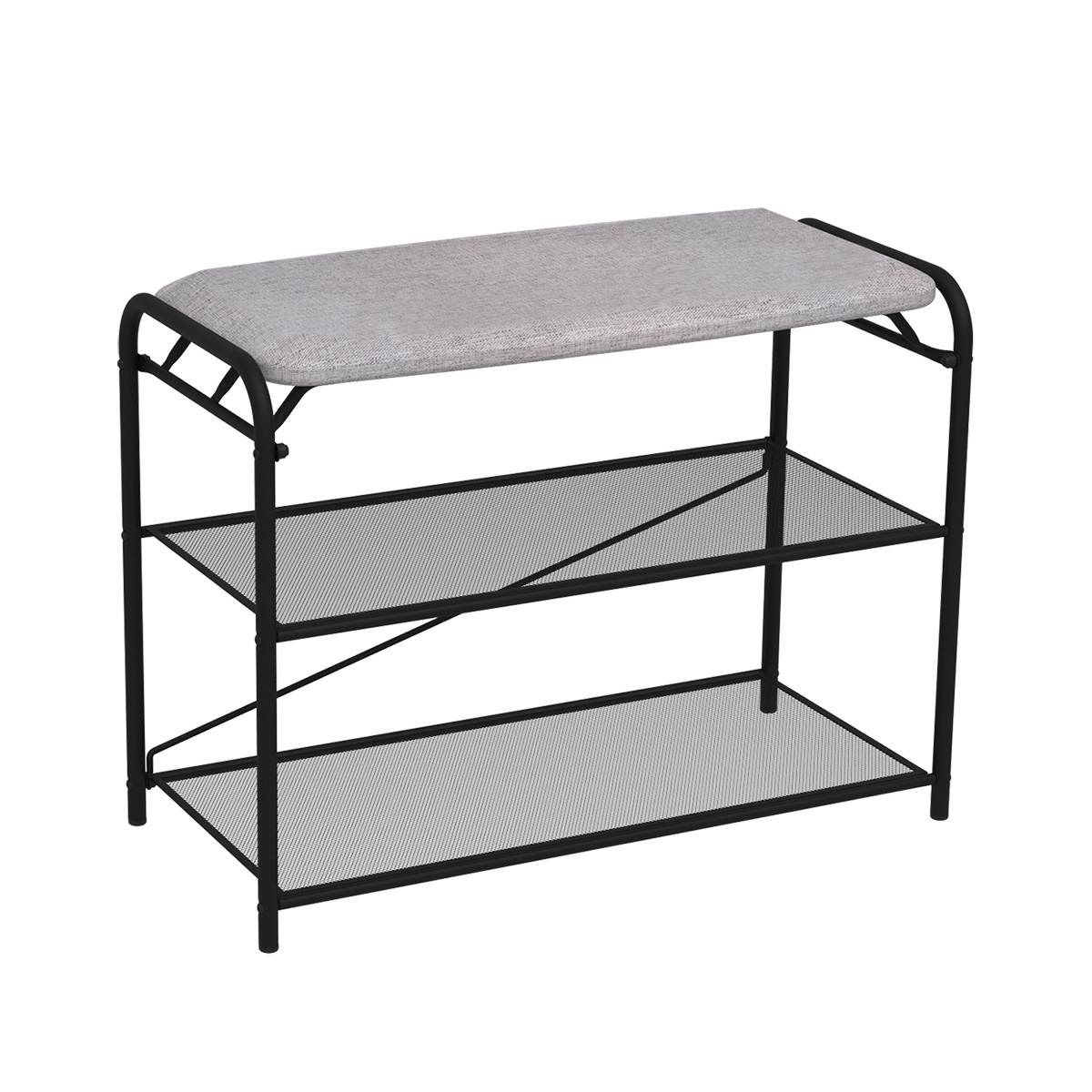 Подставка для обуви "гранада 23" 3 полки (300*650*500 мм) черный (1) пдог23с ч