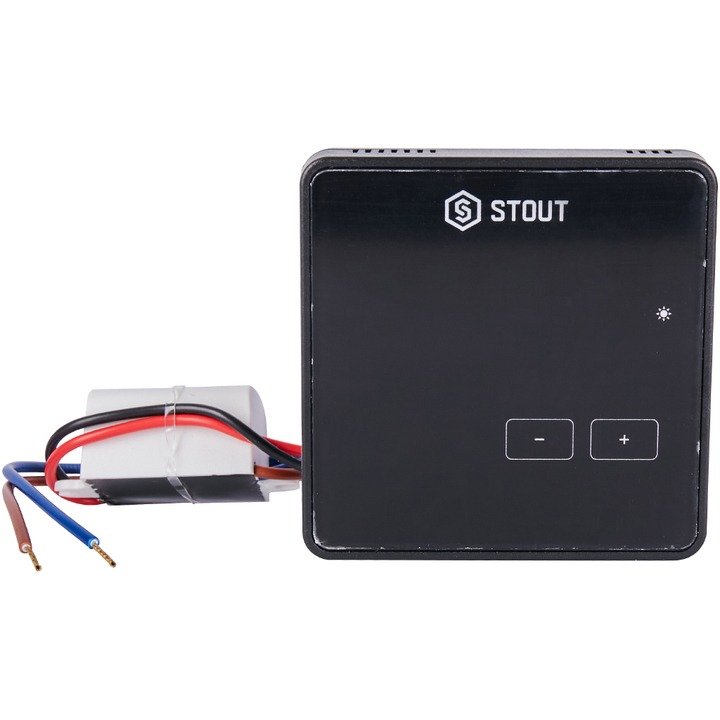 Термостат комнатный беспроводной STOUT R-8z черный STE-0101-008004