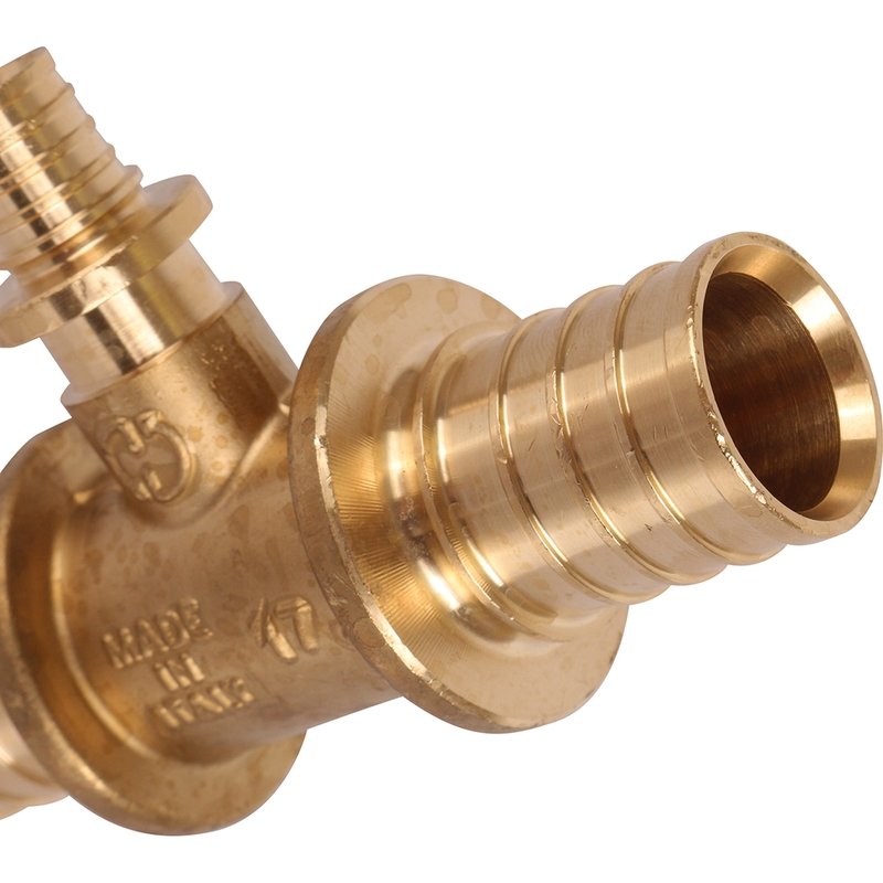 Тройник переходной 32 x 16 x 32 аксиальный для труб PE-X STOUT