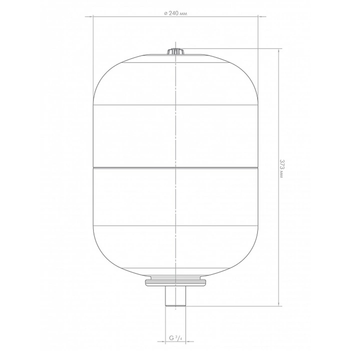 Бак расширительный для систем отопления вп 14  14 л (вертик.) (1) "джилекс"