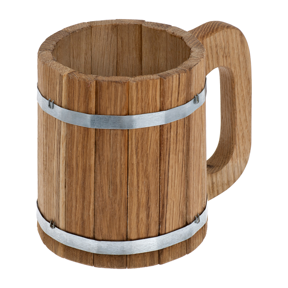 Кружка 0,5 л, дуб (1/3) "банные штучки" 33373