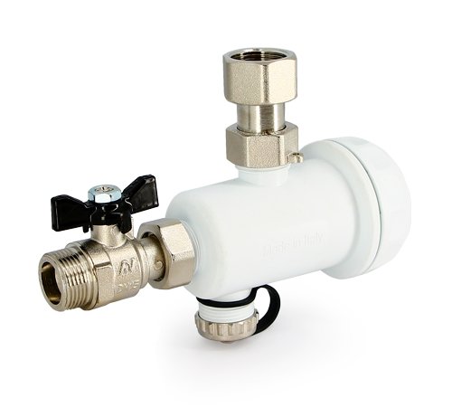 Фильтр-грязеуловитель UNI-FITT магнитный 3/4" белый