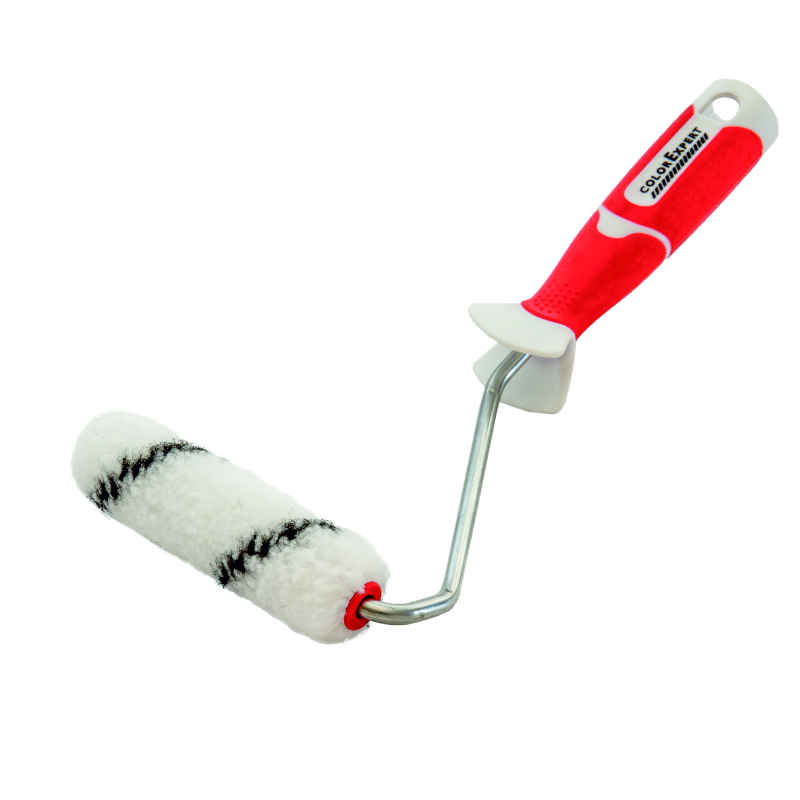 COLOR EXPERT 86403002 Profi quality валик с ручкой для В/Д красок, полиэстр ворс 12 мм (17х120мм)