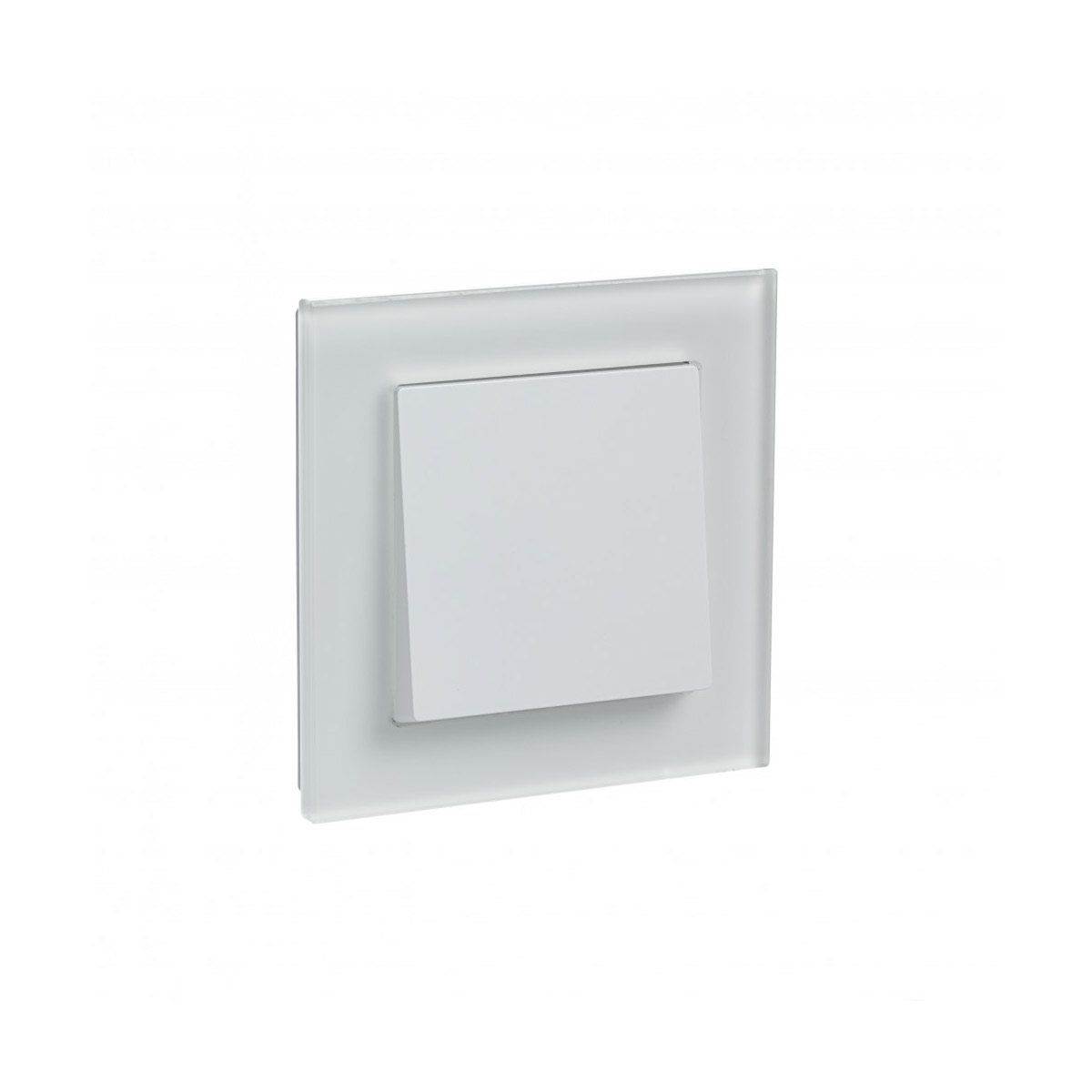 Рамка "atlasdesign nature" 1 местн. универс., стекло матовое, белый (1/15/30) "schneider"