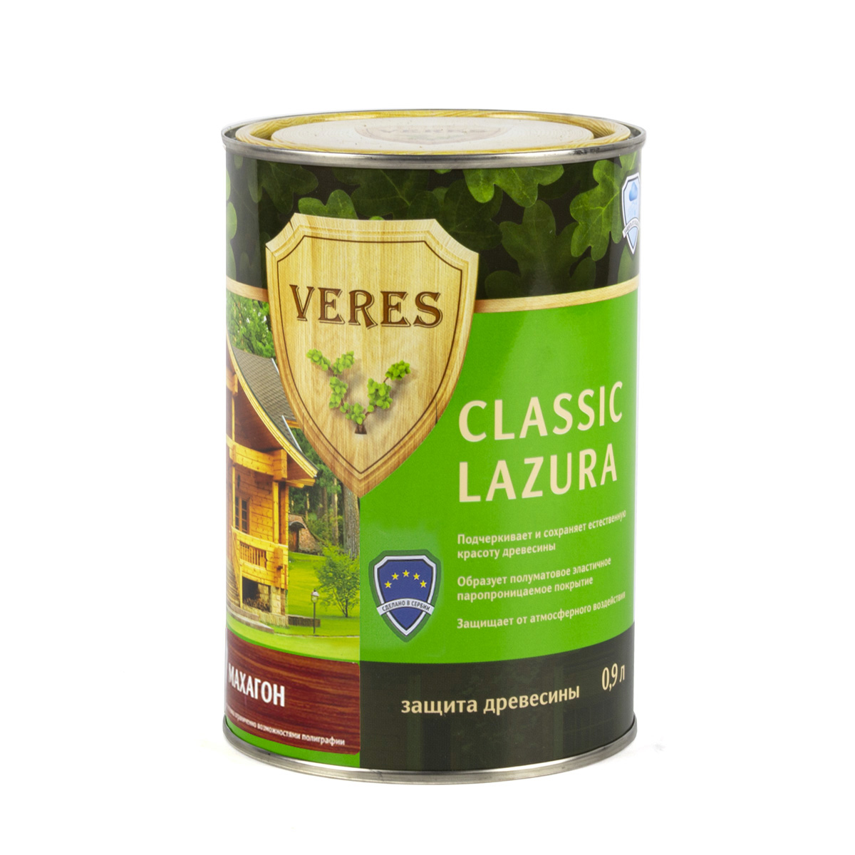 Верес классик лазура № 7 махагон  0,9 л (1/6) "veres"