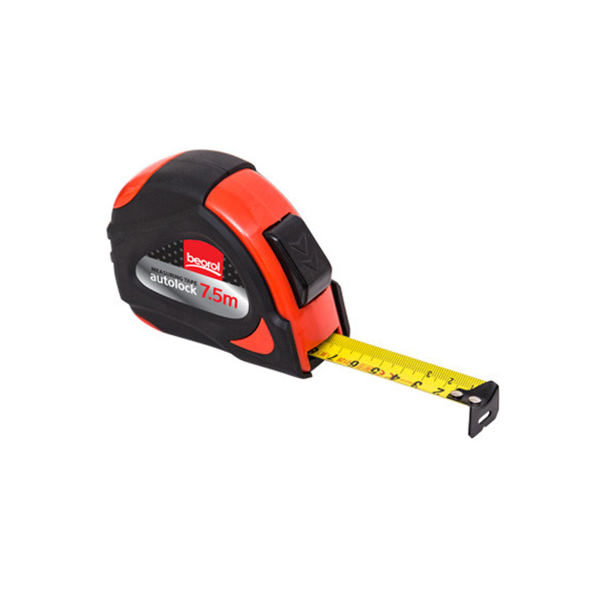 Рулетка с автостопом 7,5 м/25 мм (1/6/48) "beorol"