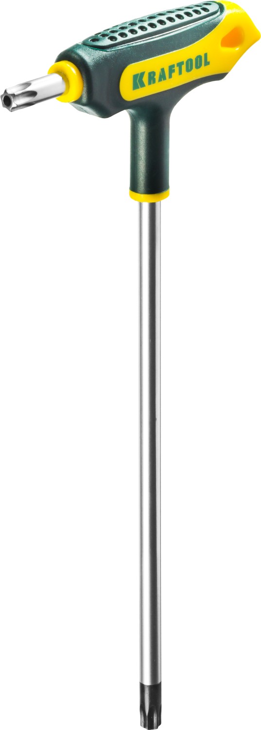 Набор KRAFTOOL Ключи ″INDUSTRIE″ имбусовые,Cr-Mo(S2),Т-образные,эргоном двухкомп рукоятка,TORX Hole 10-50,9 шт,в боксе