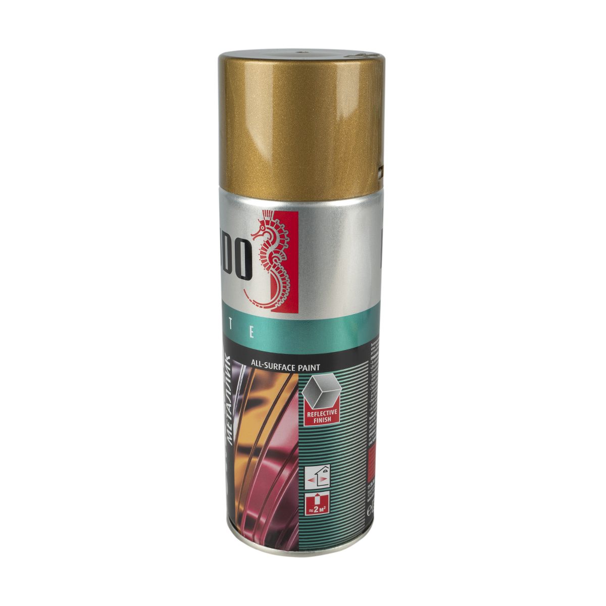 Краска аэрозоль  металлик бронза  520 мл (12) "kudo" ku-1029