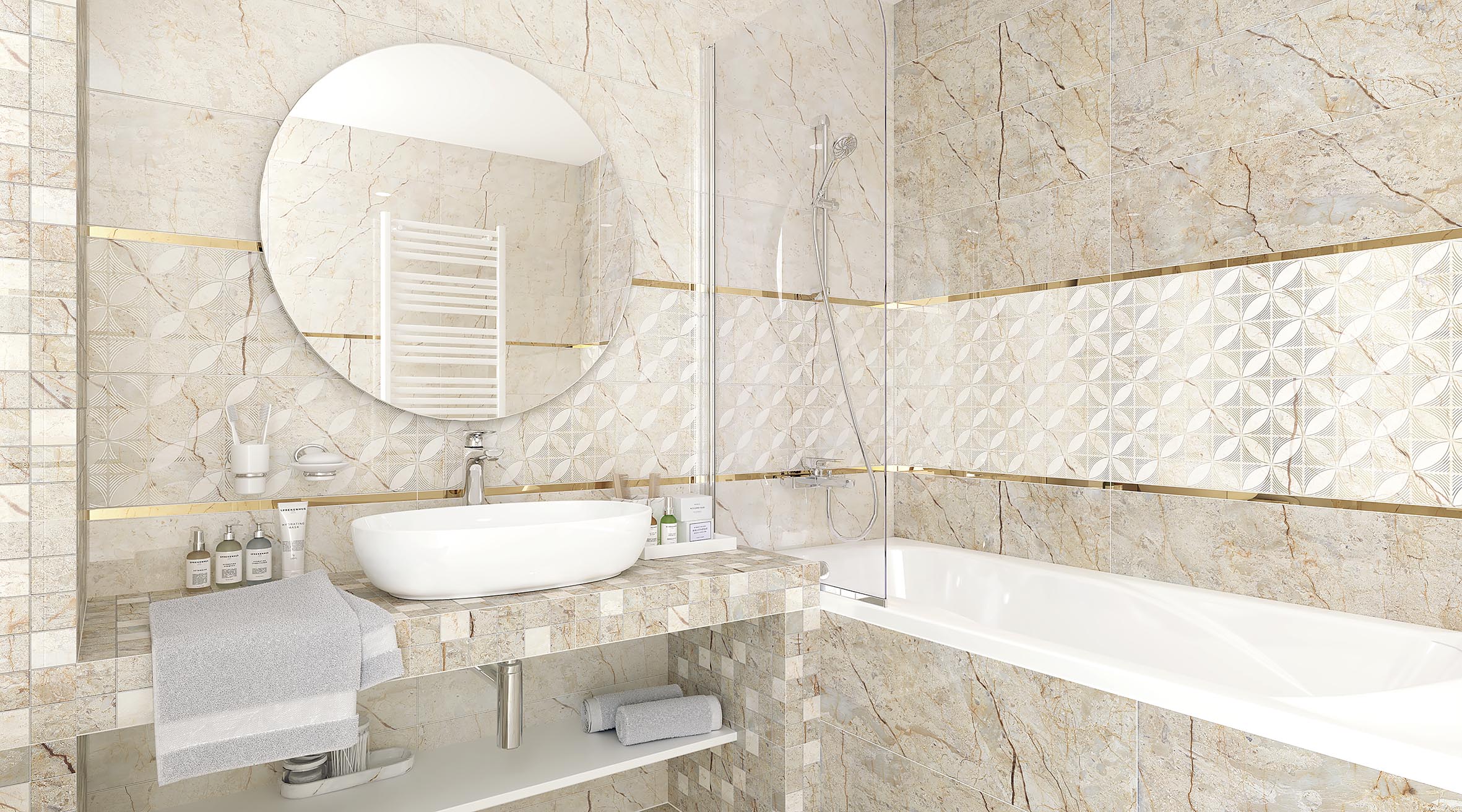 Siera бежевый 25x75