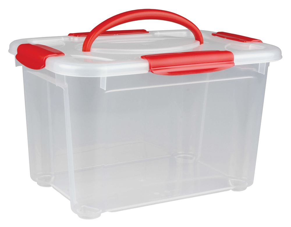 Ящик универс. "кристалл xxs" с ручкой 5,5 л (бесцветн.) (1/16) "бытпласт"
