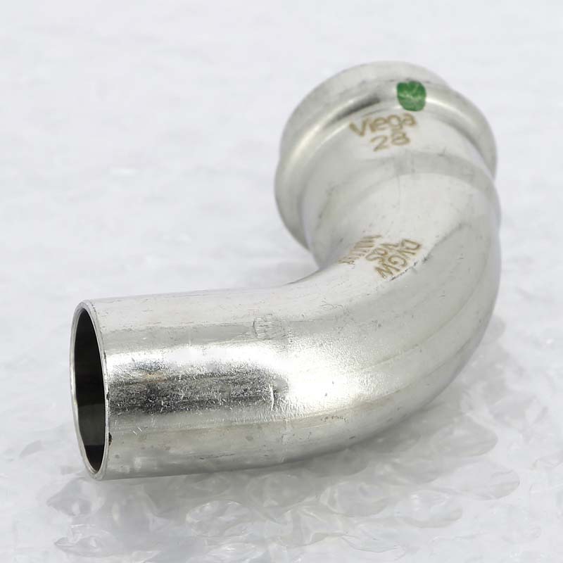 Угол-вставка пресс 28 нержавеющая сталь Sanpress Inox VIEGA