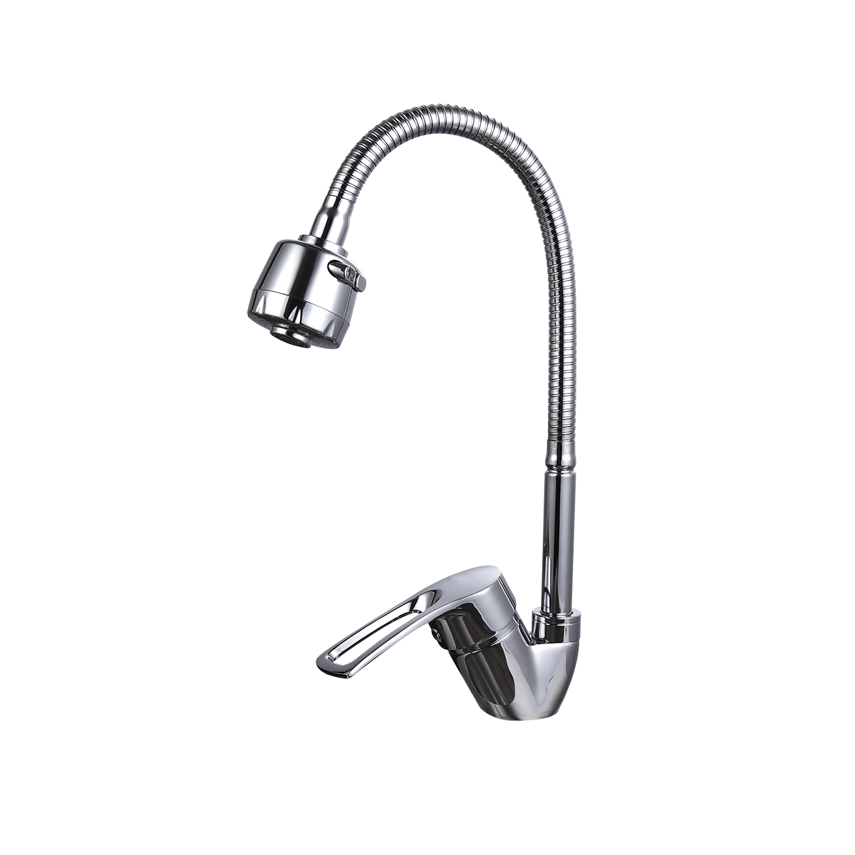 Смеситель для кухни f43701-b гибкий излив, хром (1/10) "frap"