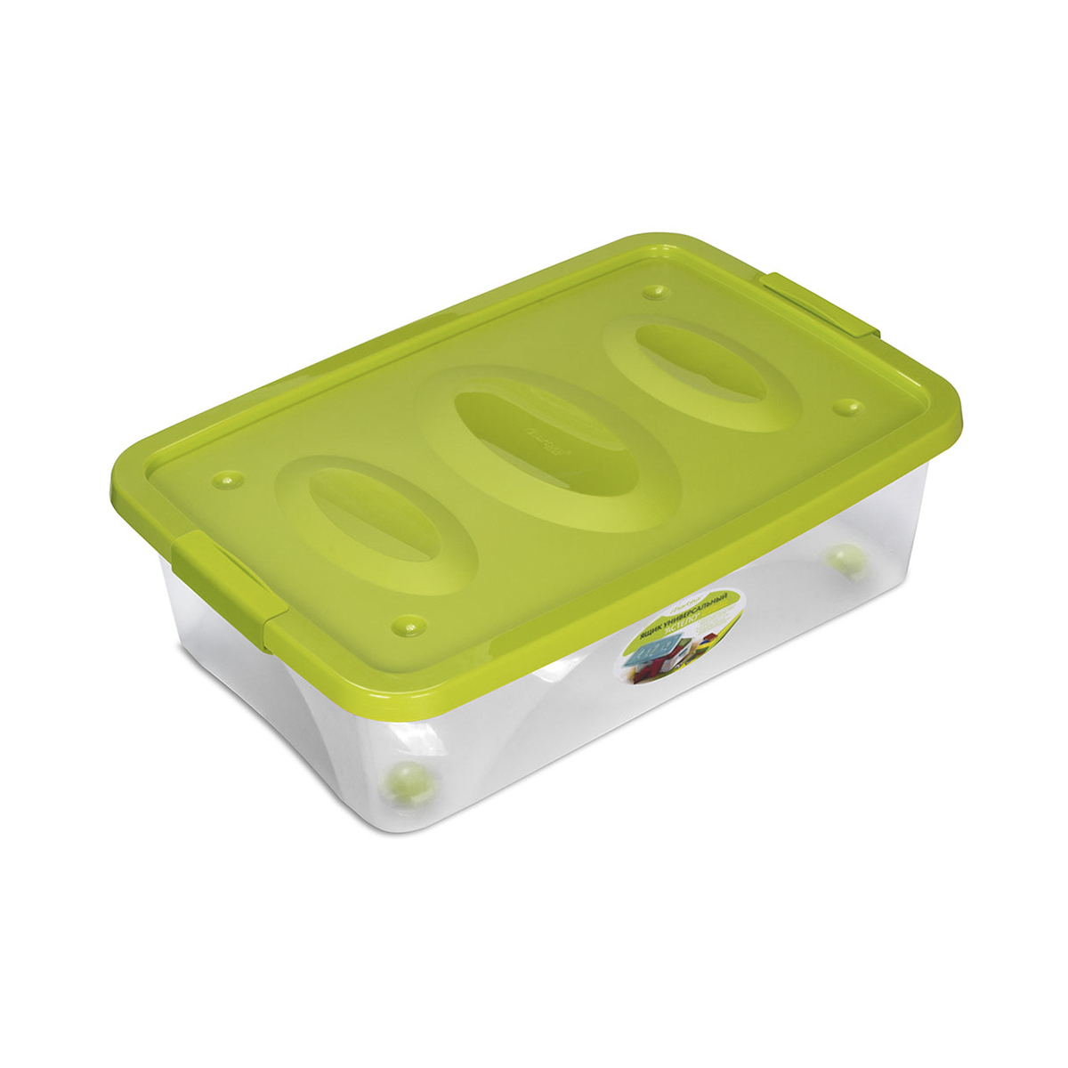 Ящик универс. "астело" 600*400*180 мм на колесах (оливковый) (1/5) "мартика" с664олв