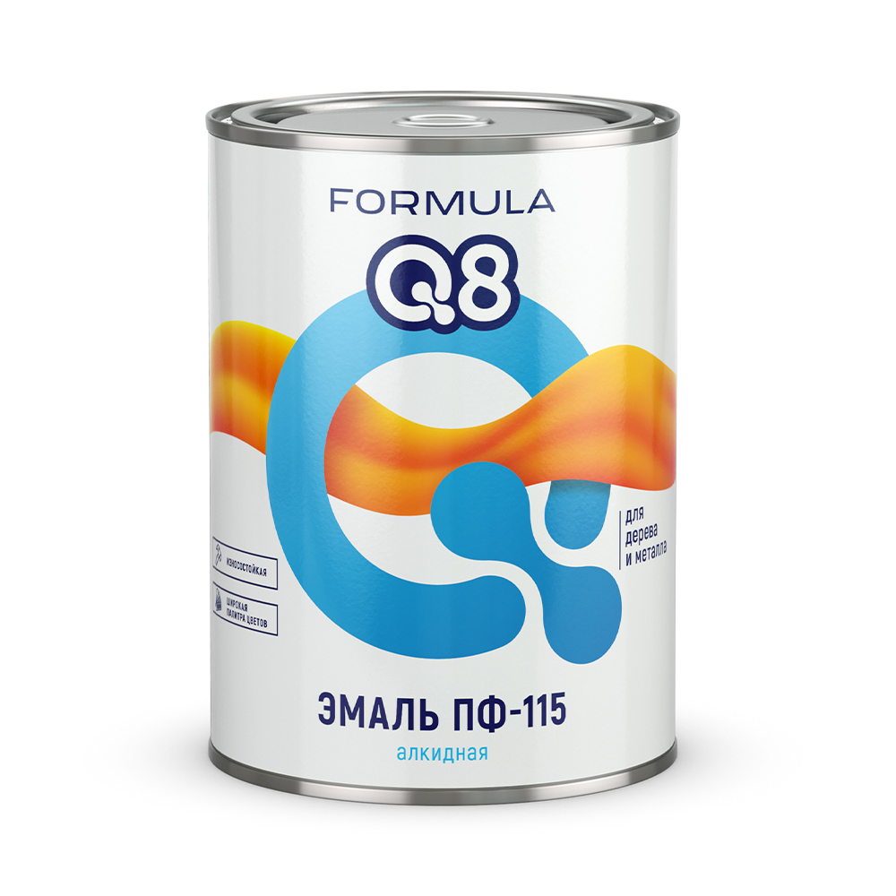 Эмаль  пф-115   белая  0,9 кг (1/14) "formula q8"