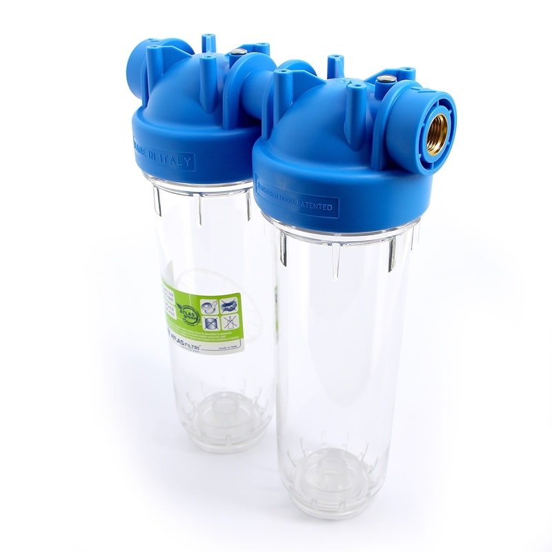 Колба для фильтра двойная DP DUO 2P 10" ATLAS FILTRI 1"