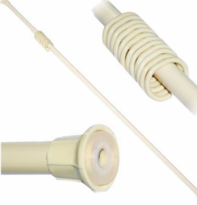 Штанга для ванной раздвижная 210 см, с кольцами (бежевый) (1/30) "виолет"