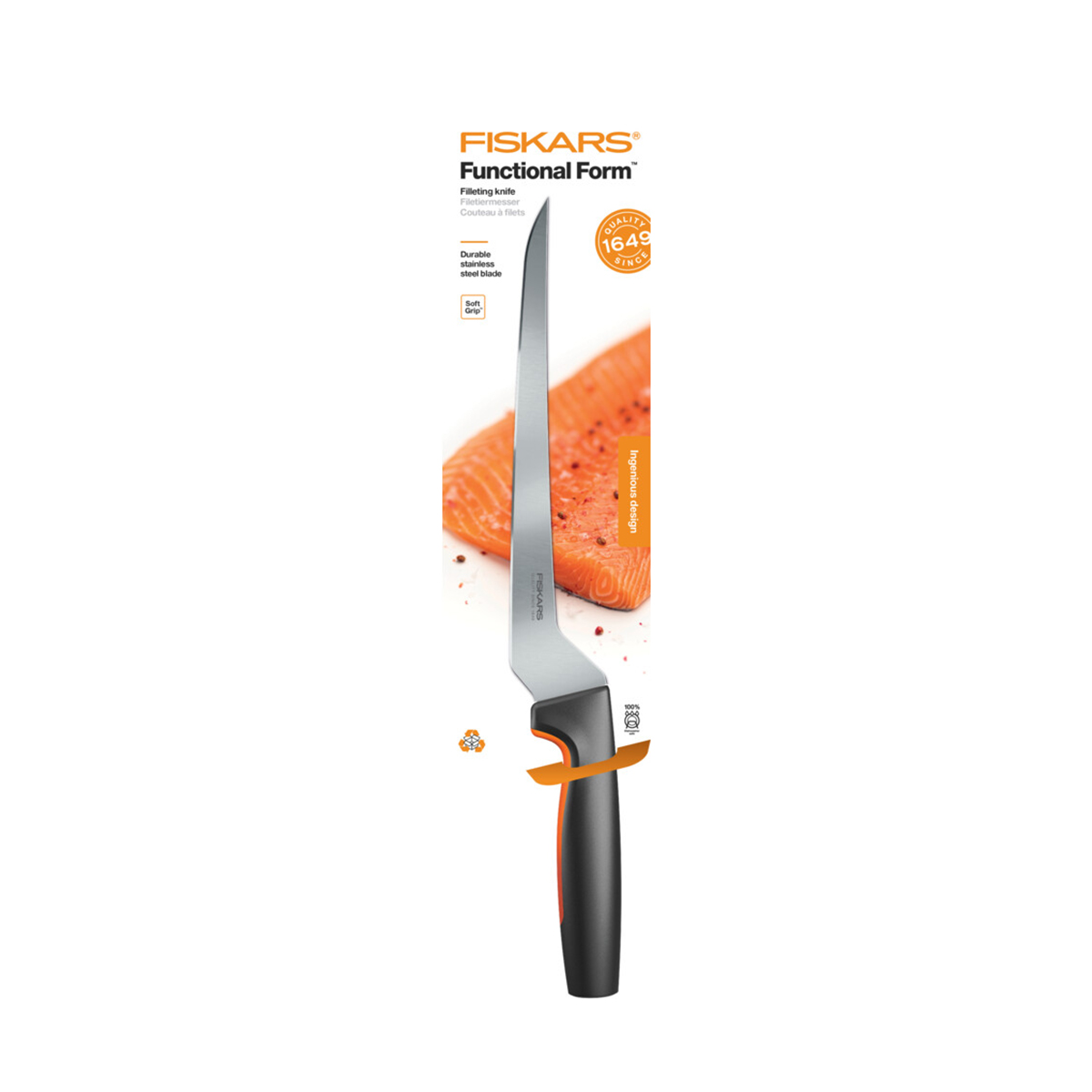Нож филейный "functional form" 21,6 см (1/6) "fiskars" 1057540