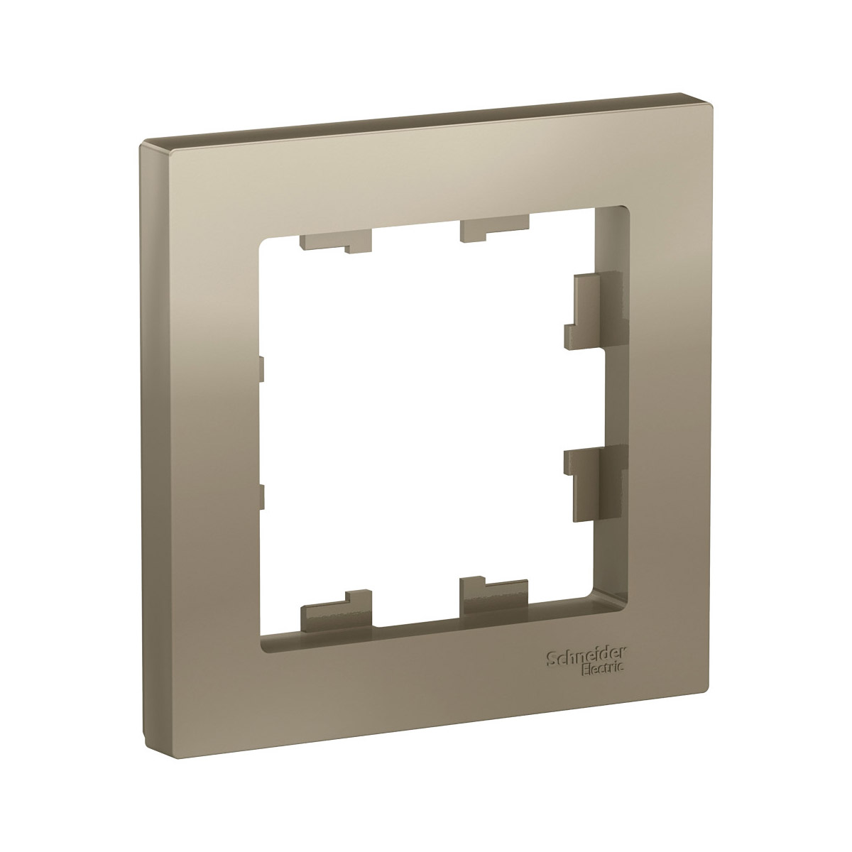 Рамка "atlasdesign" 1 местн. универс., шампань (1/20/120) "schneider"