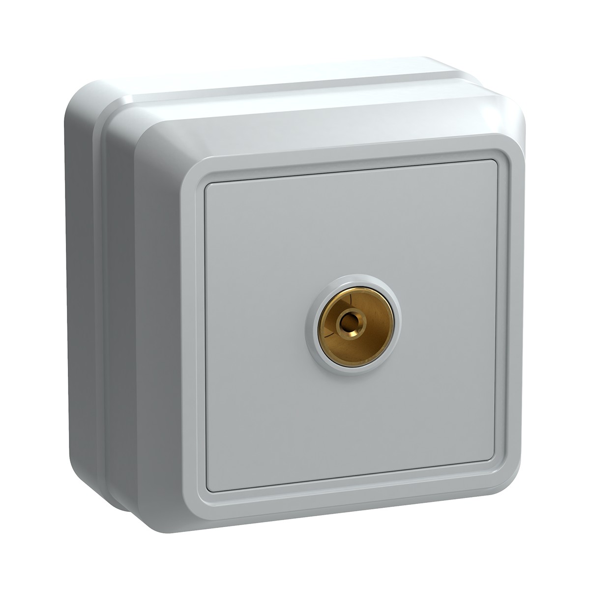 Розетка телевизионная открыт. уст. "октава" ртв20-об, белый (1/36/432) "iek"