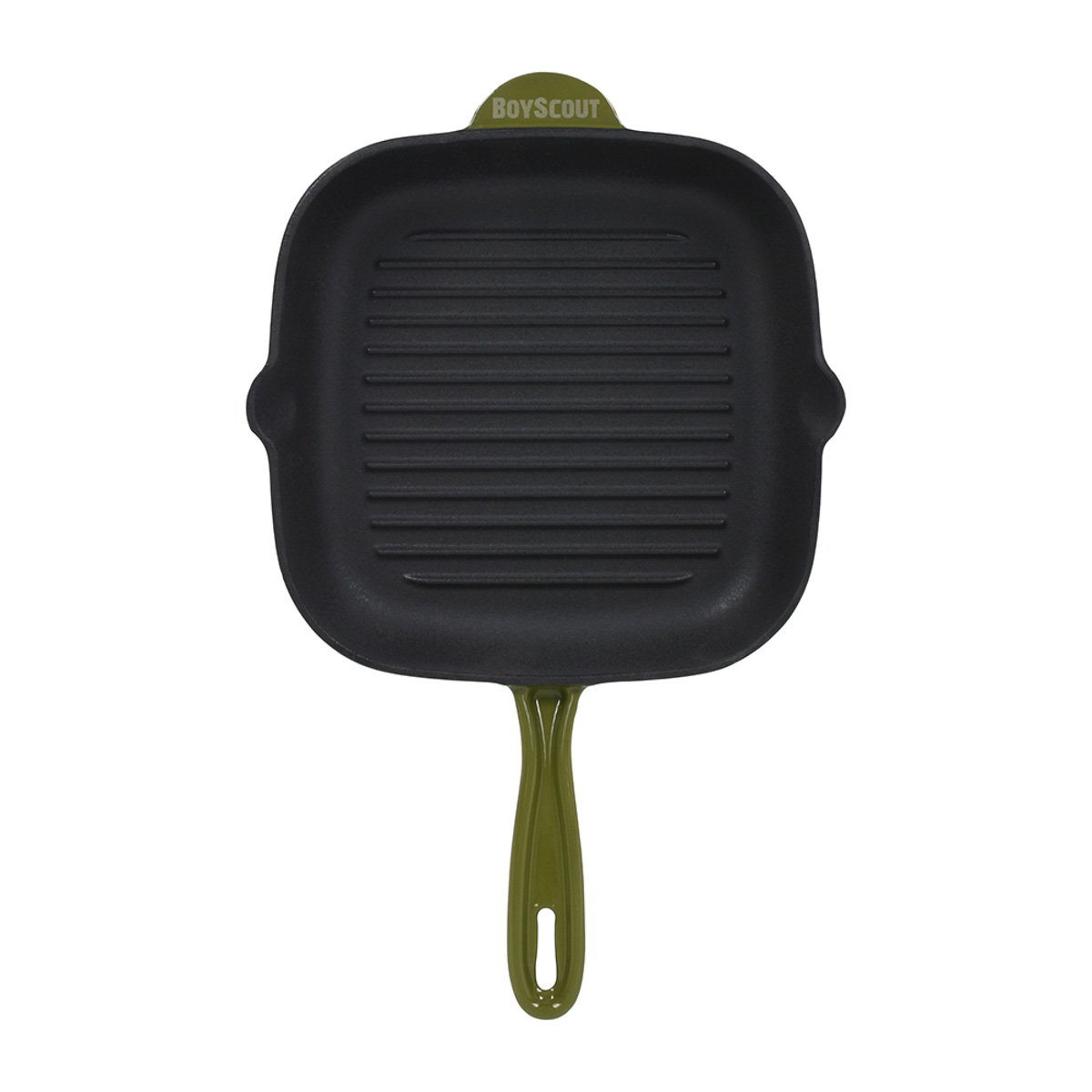 Сковорода-гриль чугунная эмалированная 24*24 см (1/6) "boyscout" 61592