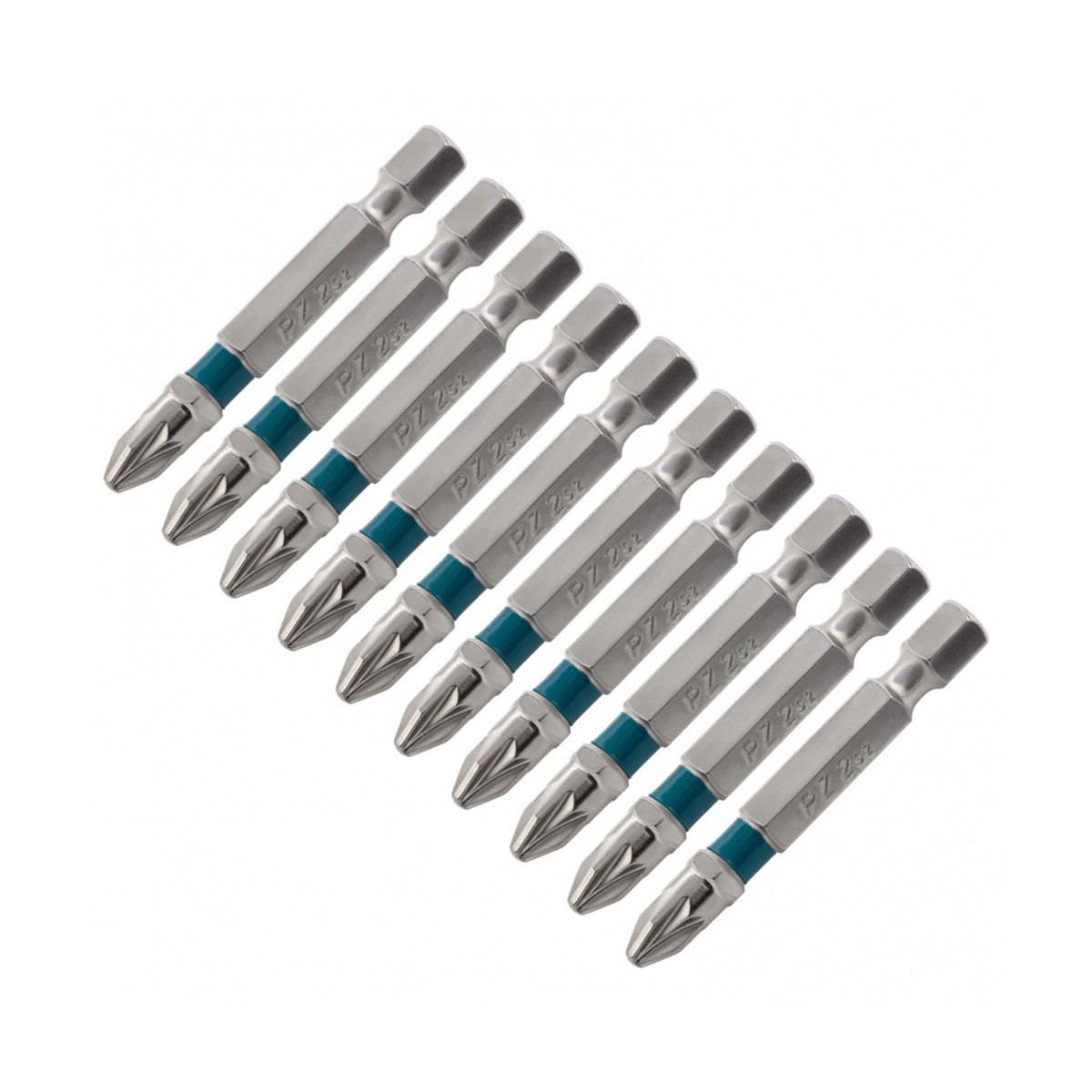 Биты рz №2 50 мм (набор 10 шт.) (1/60) "gross"