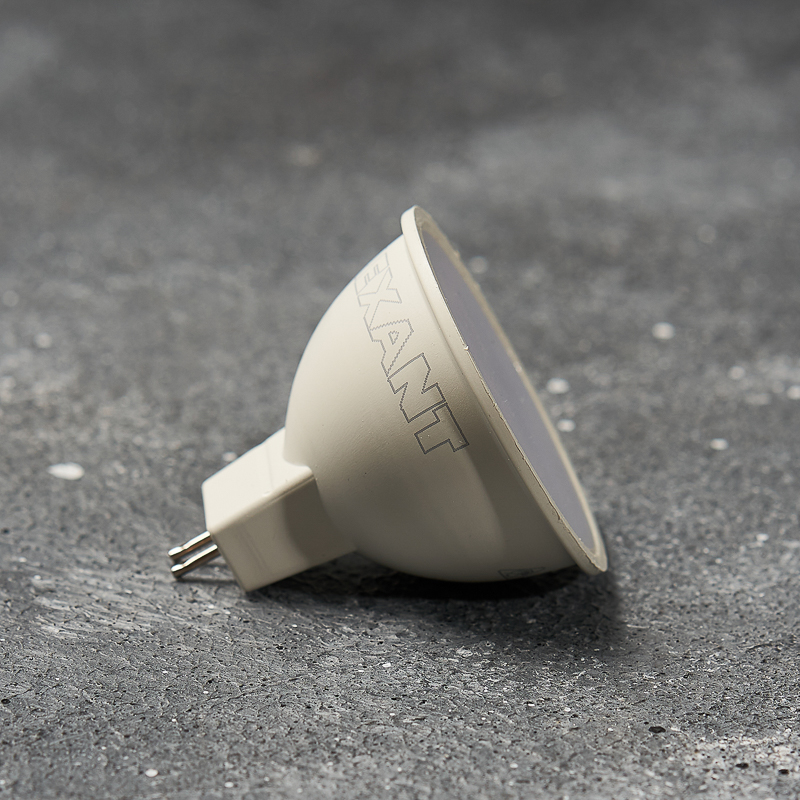 Лампа светодиодная "rexant" рефлектор-спот gu5.3  9,5w 4000 k 760 лм, нейтр. свет (10/100) 604-052