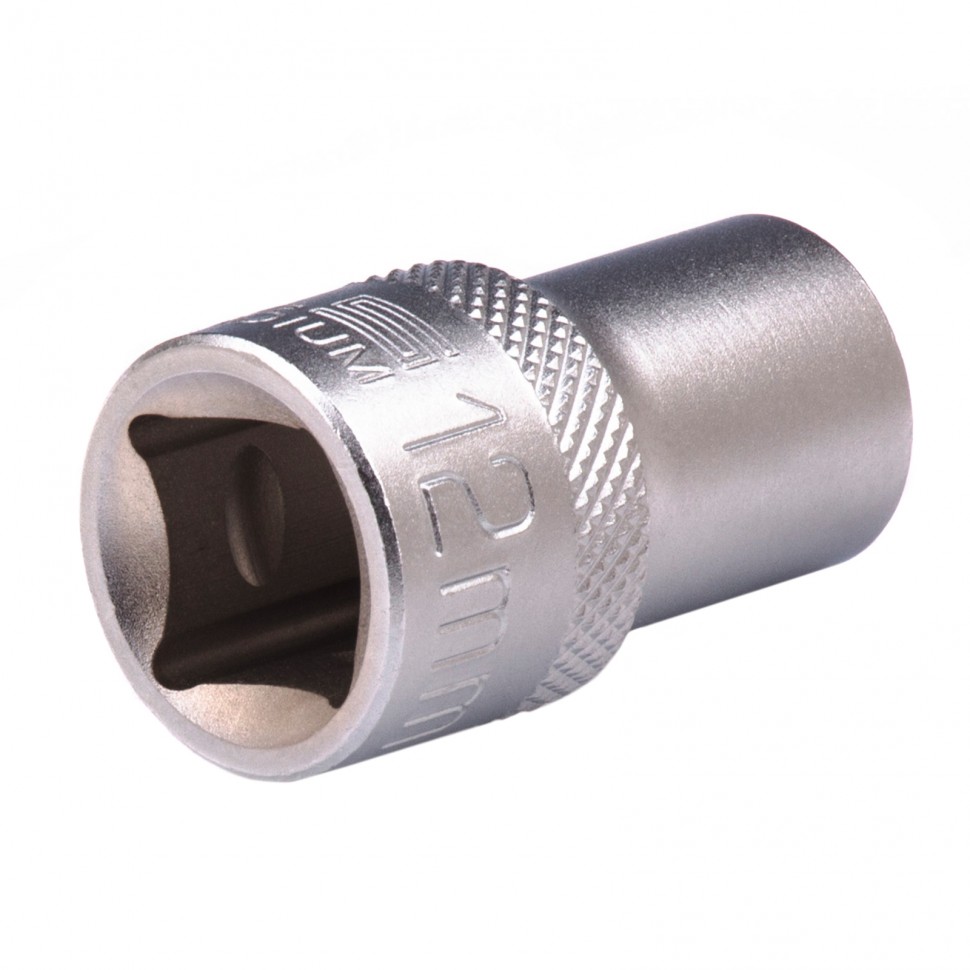 Головка торцевая, 12 мм, двенадцатигранная, CrV, под квадрат 1/2, хромированная Stels (13655)