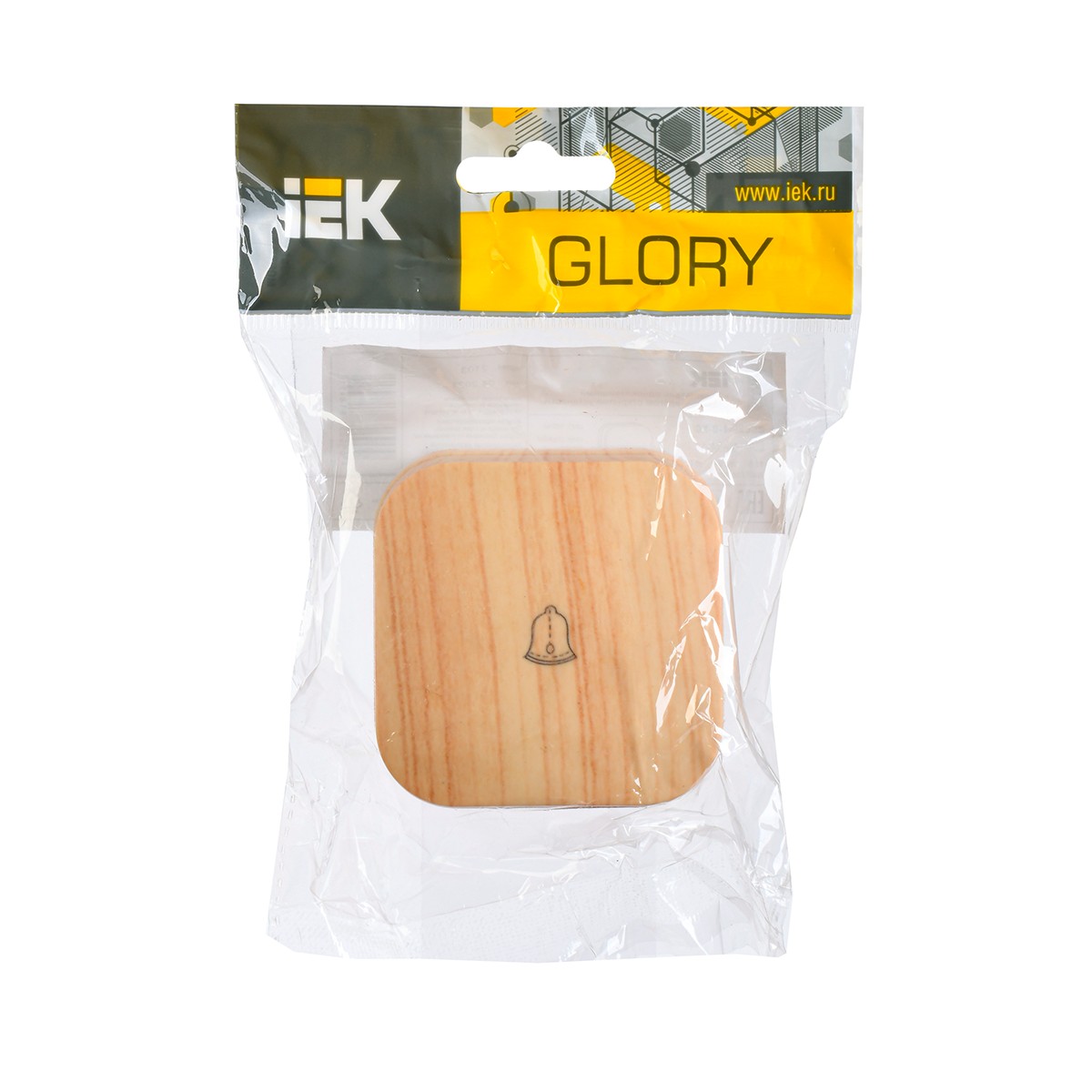 Выключатель открыт. уст. "glory" 1 кл. самовозв. всс20-1-0-хс, 10а, сосна (1/36/432) "iek"