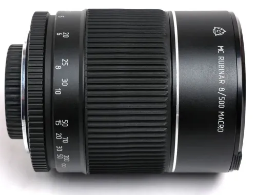 Объектив фотографический МС Рубинар 8/500 Макро