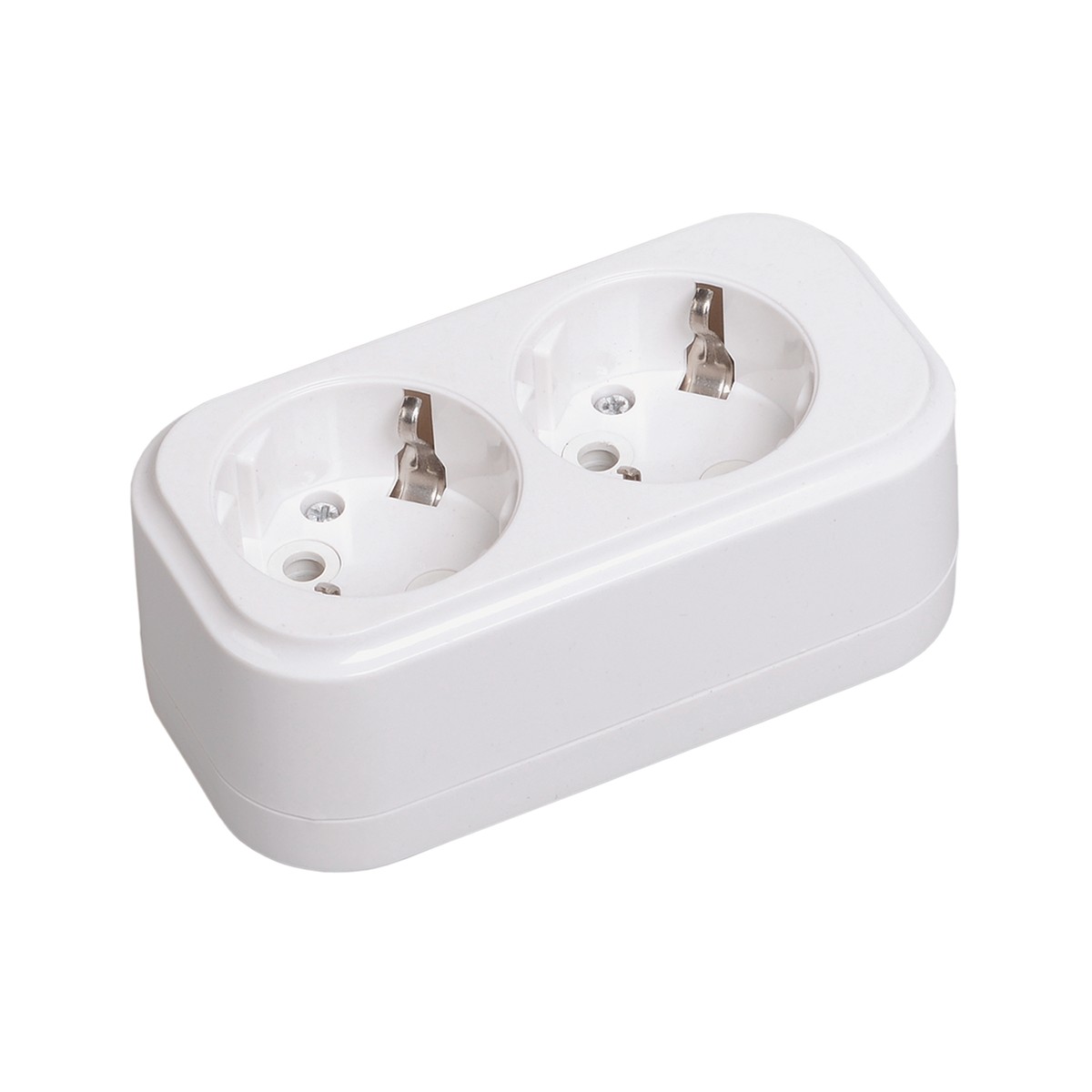 Розетка (колодка) переносная разборная "classic" 2-х местн. к02 (1/45/180) "iek"