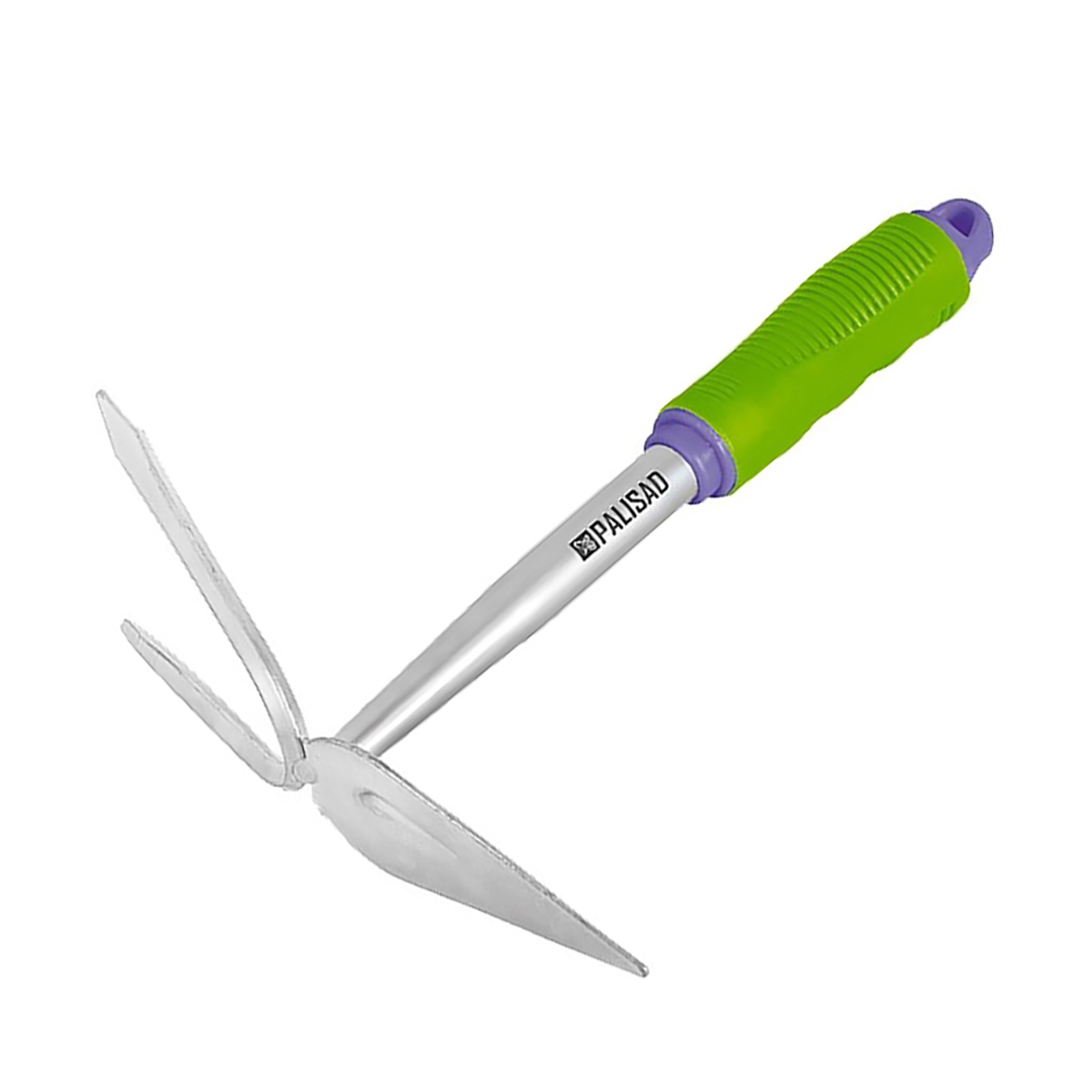 Мотыжка двойная "connect" 2 зуба 285 мм, стальная, пласт. ручка (1/96) "palisad"